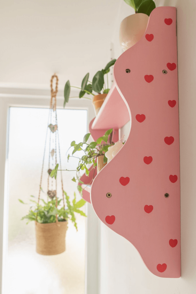 Pink Crush 💗 Étagère murale upcyclée