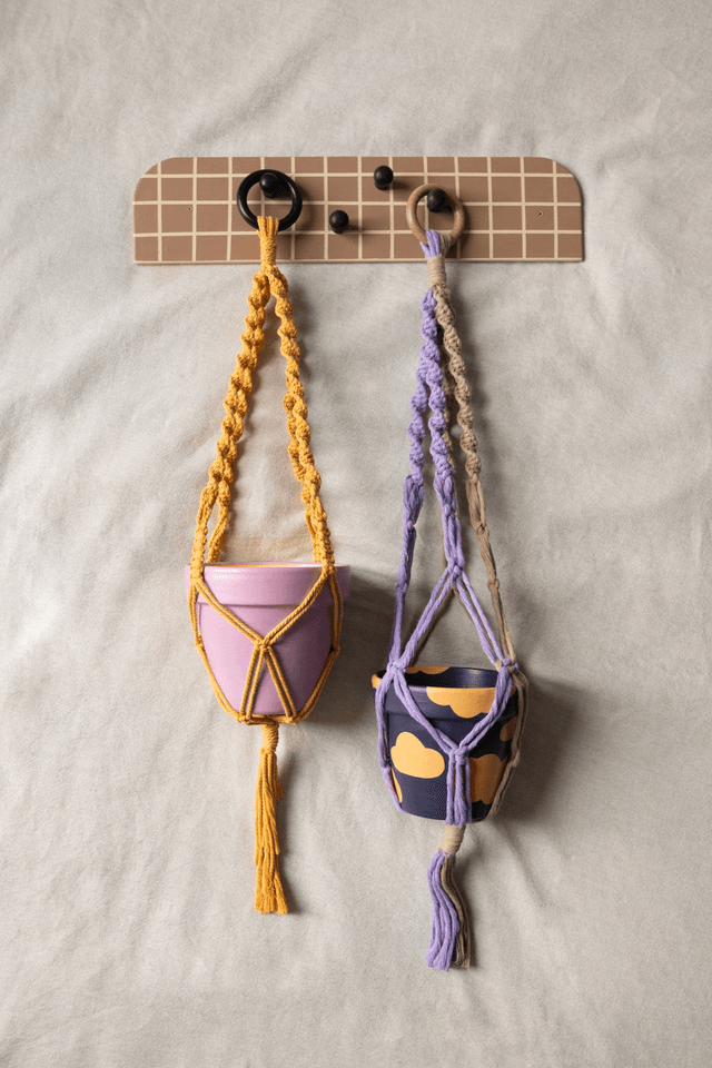 Cozy Corner Kit 💜 Porte manteau + 2 macramés