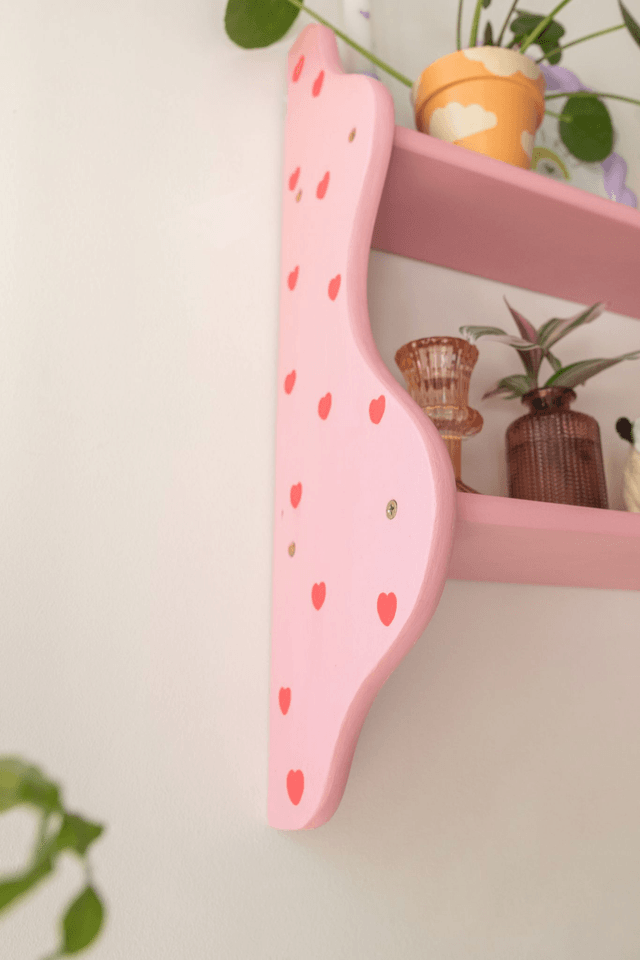 Pink Crush 💗 Étagère murale upcyclée