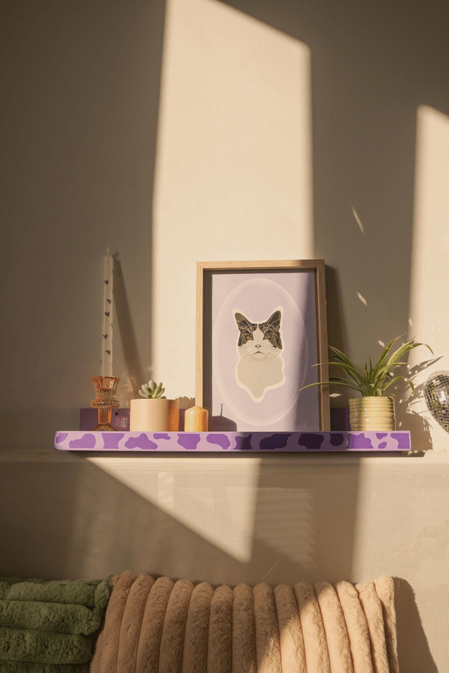 Purple Cow Shelf 💜Tablette Upcyclée 